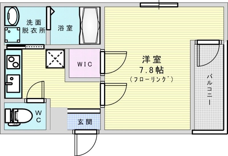 フジパレス歌島の物件間取画像