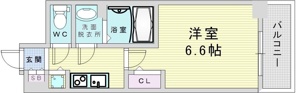 プレサンス梅田北オールの物件間取画像