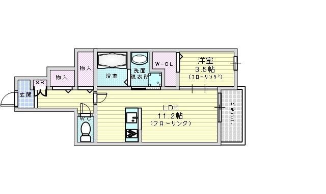 メゾン大島4の物件間取画像