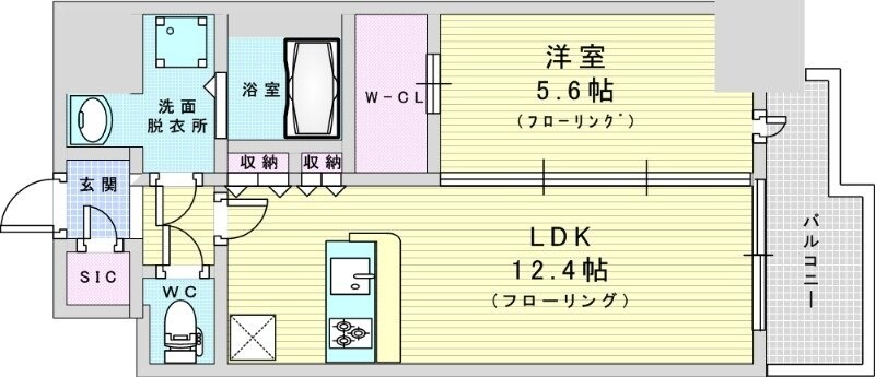 スプランディッド新大阪6の物件間取画像