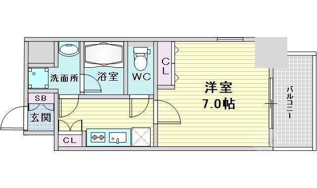 アーバネックス梅田西の物件間取画像