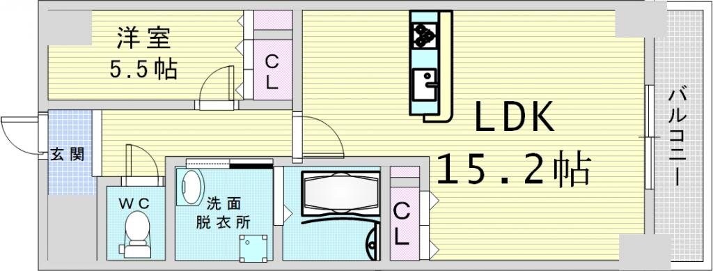 ATKレジデンスなにわ橋の物件間取画像