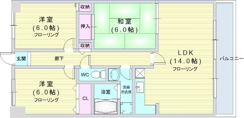 フクスイの物件間取画像