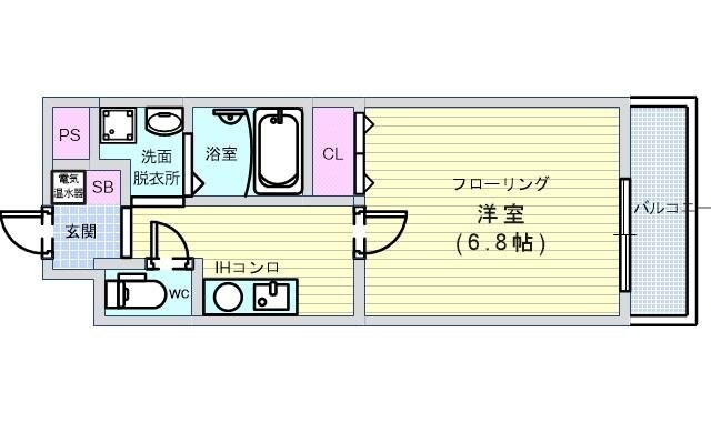 インペリアル豊中服部の物件間取画像