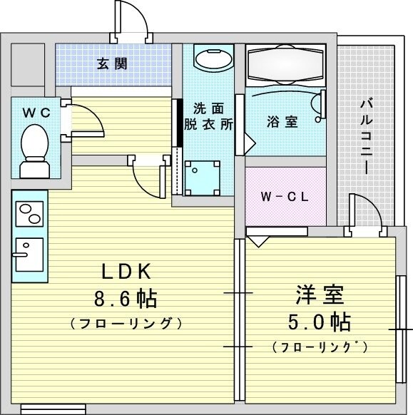 フジパレス柴島駅南の物件間取画像