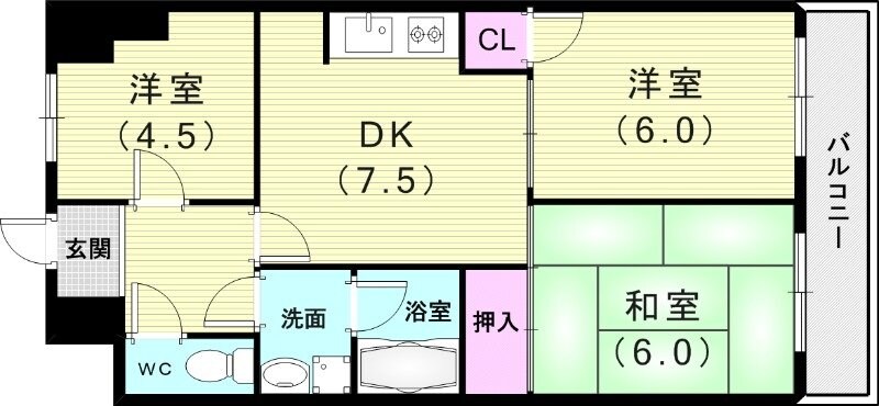 ブライジェントウエストの物件間取画像