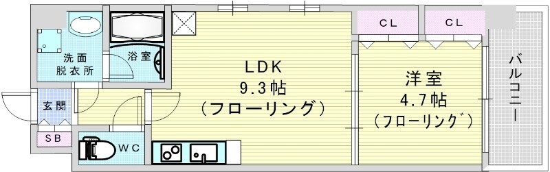 アーバネックス福島の物件間取画像