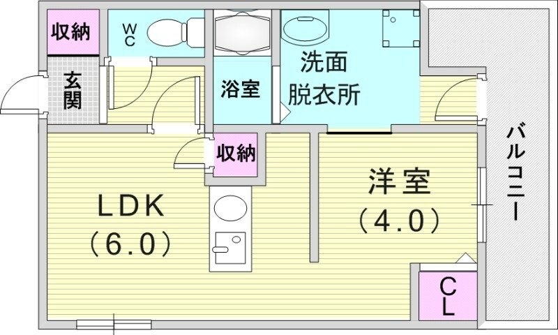 オリエンタルマンションの物件間取画像