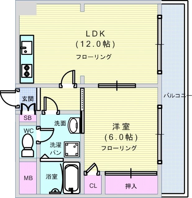 大正メゾンの物件間取画像