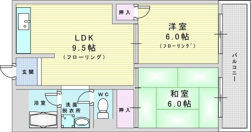 リブランス河村マンションの物件間取画像