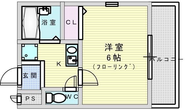 シティーライト江坂の物件間取画像