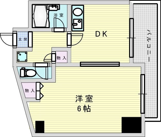 サウスフラットの物件間取画像