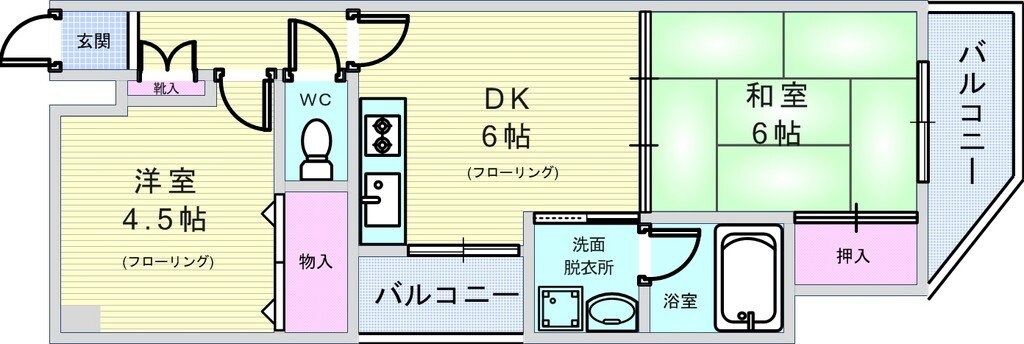 シャトー柴原の物件間取画像