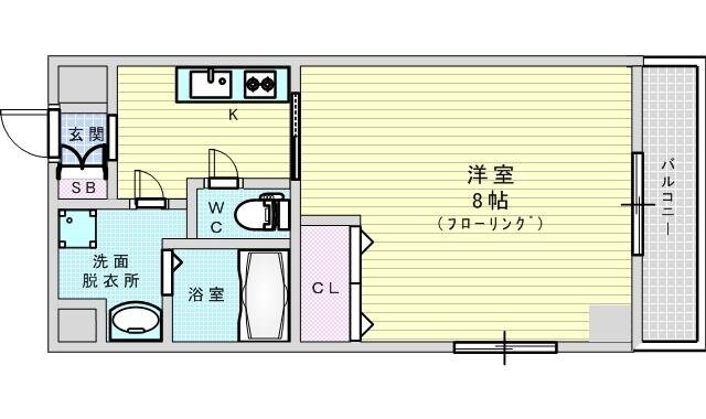 ELSOL ESAKAの物件間取画像