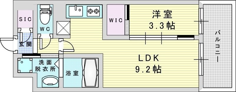 コンフォリア新大阪宮原Qの物件間取画像