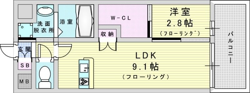 セレニテ東三国ミラクの物件間取画像