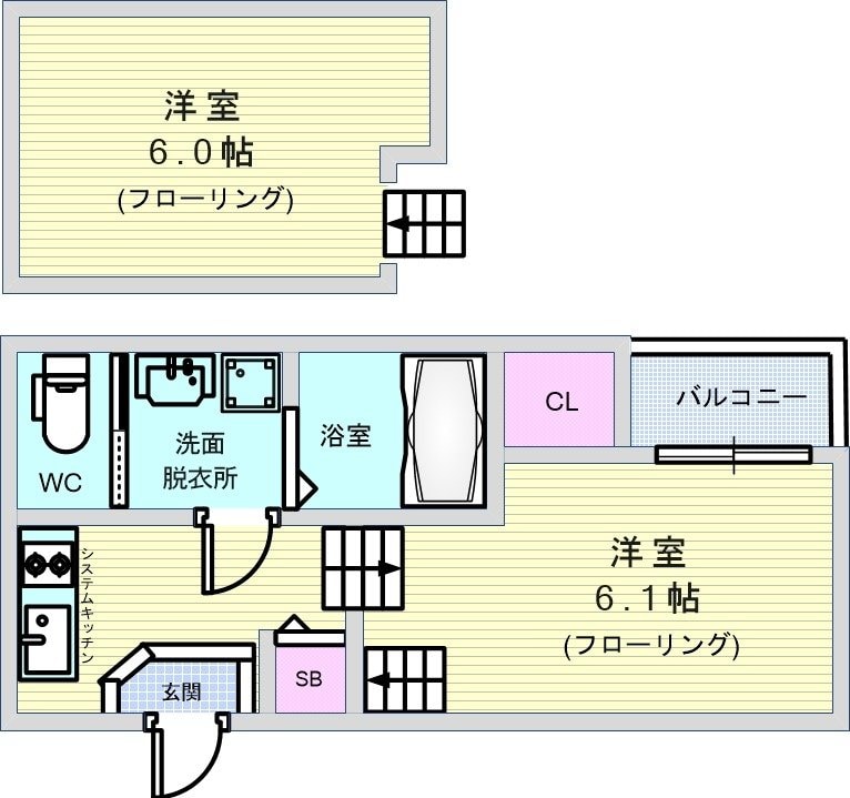 OASIS IKEDAの物件間取画像