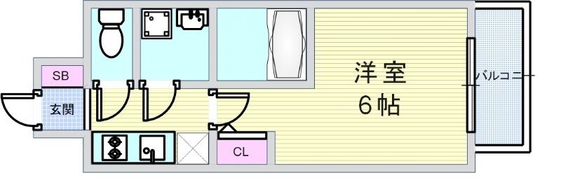 エスリードレジデンスグラン大阪福島ノースの物件間取画像