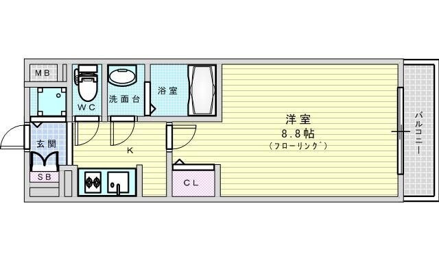 サムティ江坂レガーロの物件間取画像