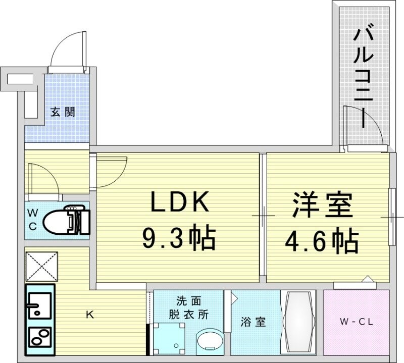 フジパレス池田石橋Ⅵ番館の物件間取画像