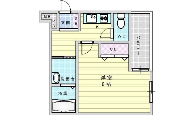 フジパレス三津屋5番館の物件間取画像