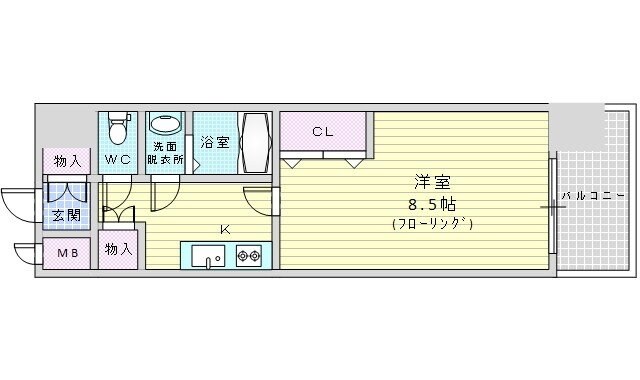 カルム千昇2の物件間取画像