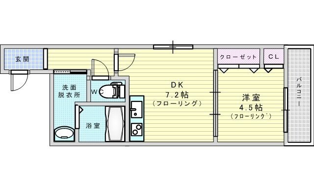 フジパレス神崎川3番館の物件間取画像