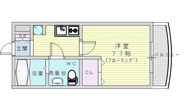 ライブコート北梅田の物件間取画像