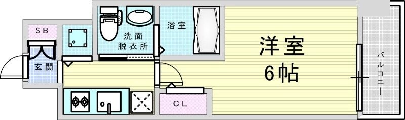 エスリード新大阪NORTHの物件間取画像