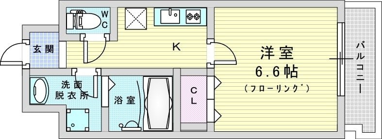 千葉・岸辺の物件間取画像