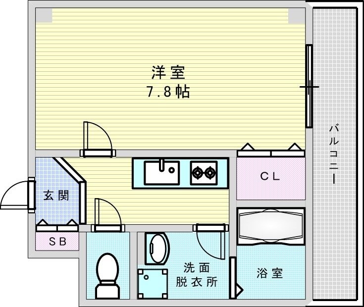 アムール今宮の物件間取画像