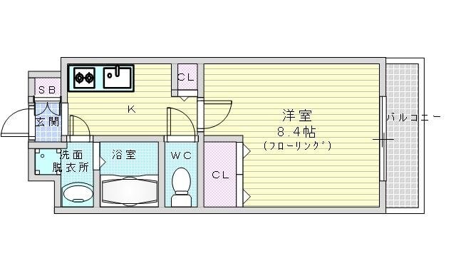 グランカーサ梅田北の物件間取画像