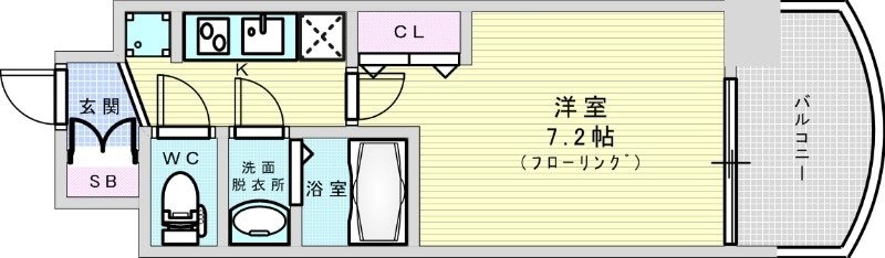 セレニテ西中島アリア壱番館の物件間取画像