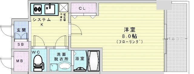 アドバンス西梅田の物件間取画像