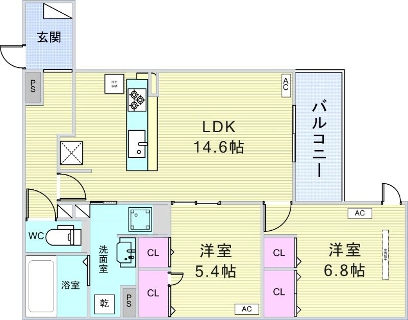 D-residence桃園の物件間取画像