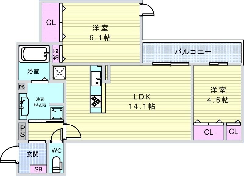 D-residence桃園の物件間取画像