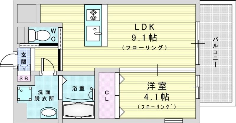 プレジオ御幣島の物件間取画像