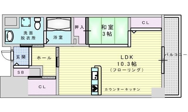 ロハス江坂の物件間取画像