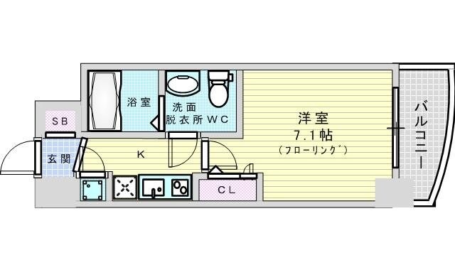 セレニテ新大阪カルムの物件間取画像