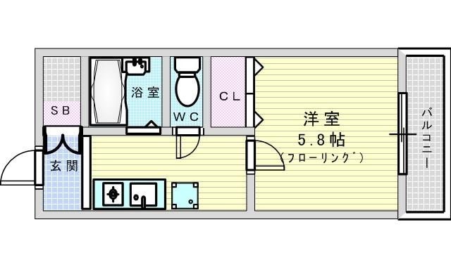 メゾンラフィネの物件間取画像