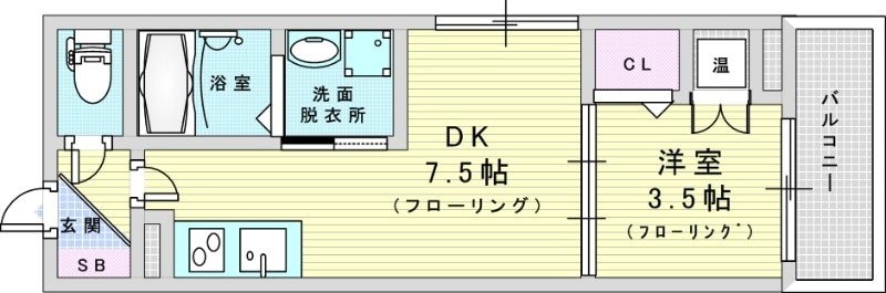 Buzz神崎川の物件間取画像