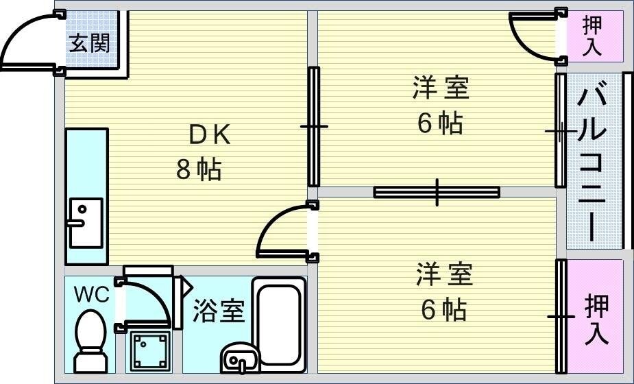 NEROSSO豊中の物件間取画像