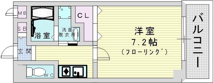 プライムコート伝法の物件間取画像