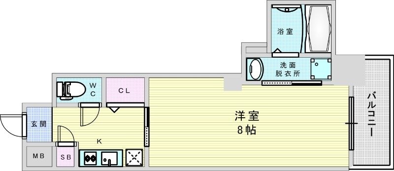 S-RESIDENCE江坂Libleの物件間取画像