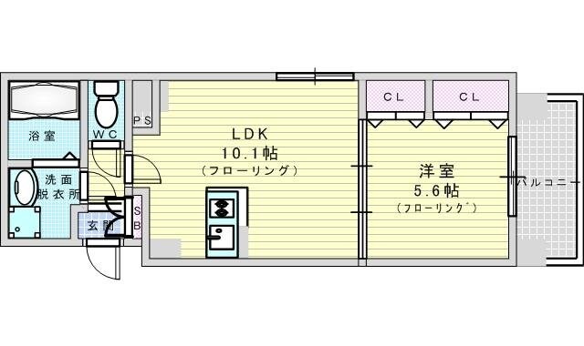 ノルデンハイム江坂Ⅱの物件間取画像