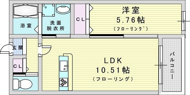 アイメゾン加島の物件間取画像