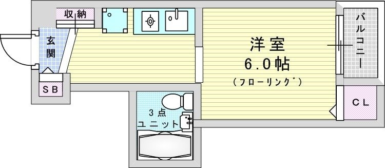 ティーホームズ新大阪の物件間取画像