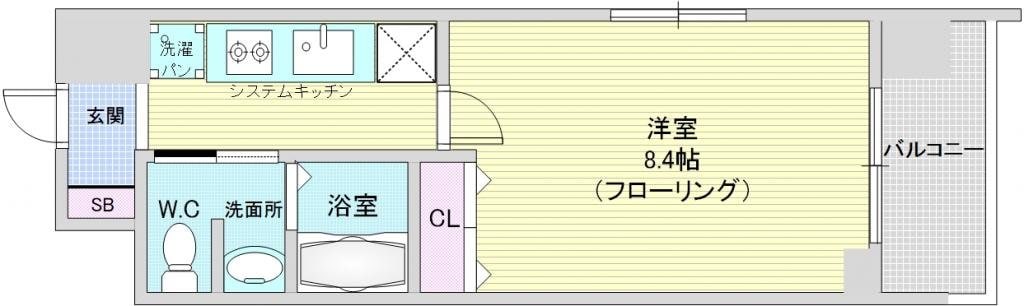 グランカーサ梅田北の物件間取画像