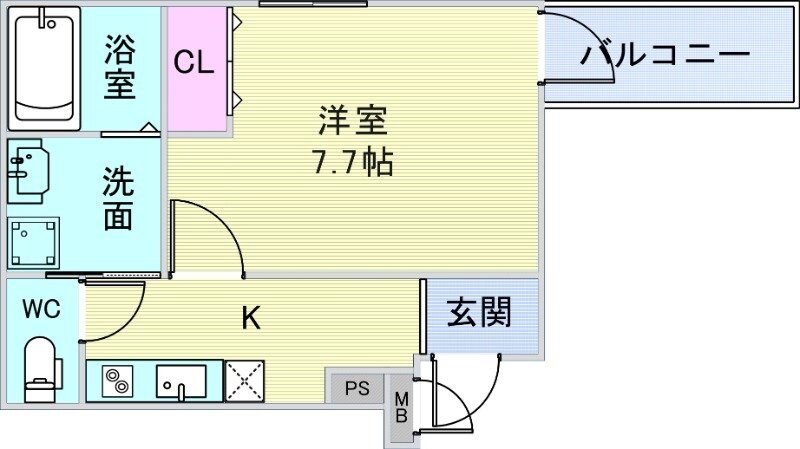 フジパレス阪急池田駅南の物件間取画像