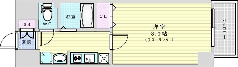 エステムコート新大阪6エキスプレイスの物件間取画像